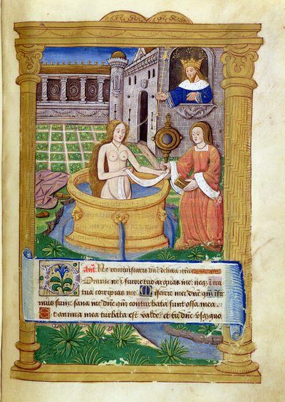 Ms Lat 623 P.6.23 f.49r David en Bathseba, uit het 