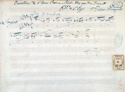 Muzikale partituur voor 