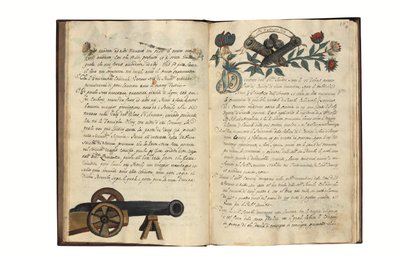 Over de vervaardiging van geweren voor de Republiek Venetië door Carlo Camozzi di Bergamo (fl.1712), in het Italiaans en Latijn, geïllustreerd manuscript op papier, Venetië, eerste helft 18e eeuw door Italian School