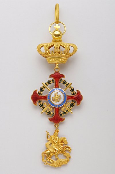 Orde van Sint-George van de Hereniging: insignes behorend tot de soevereinen van het Koninklijk Huis (1800-1850) door Italian School