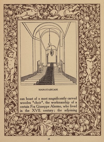 Pagina uit brochure voor San Domenico Palace Hotel, Taormina (litho) door Italian School
