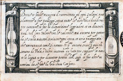 Pagina uit Breve e facile maniera di esercitarsi door Giovanni Luca Conforti door Italian School