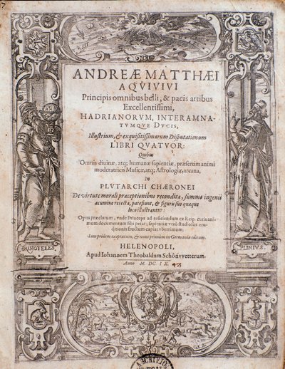 Pagina uit Principi omnibus belli door Andrea Matteo Acquaviva door Italian School
