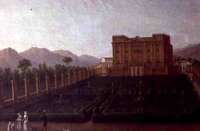 Schilderij van de Villa door Italian School