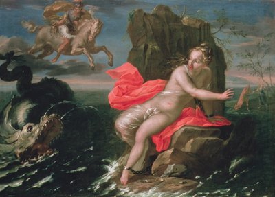 Perseus en Andromeda, Bolognese School door Italian School