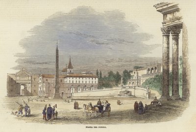 Piazza del Popolo door Italian School