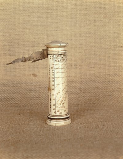 Draagbare zonnewijzer, gesigneerd D. Stephanus, FF, 1587 door Italian School