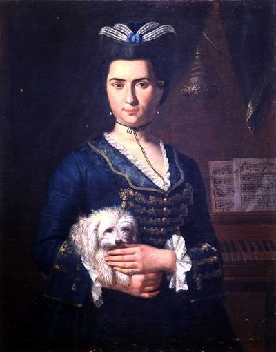 Portret van Anna Paoli, c.1750 door Italian School