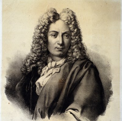 Portret van Arcangelo Corelli (1653-1713) Italiaanse componist en violist door Italian School