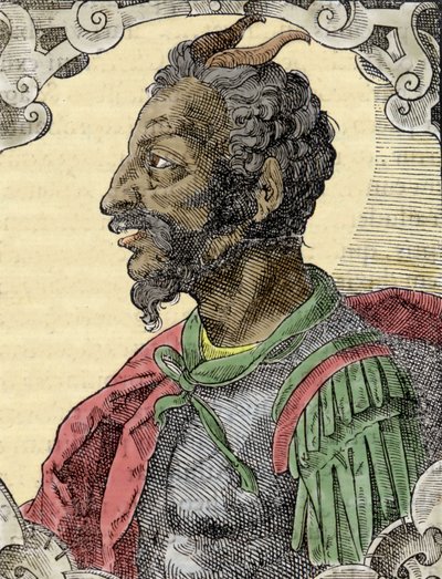 Portret van Attila uit het werk van Bernardino Corio 