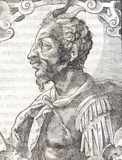 Portret van Attila uit het werk van Bernardino Corio 