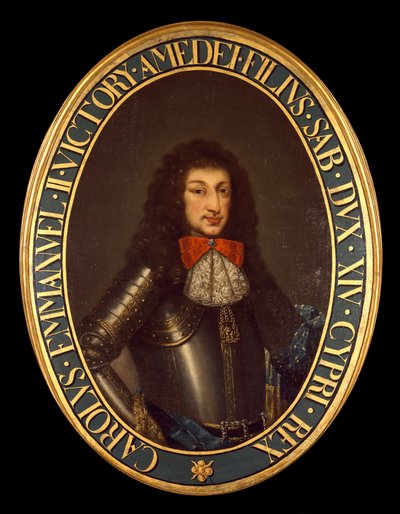 Portret van Carlo Emanuele II (1634-1675) (Karel Emanuel van Savoye) Anoniem schilderij. 17e eeuw Brescia, privécollectie - Portret van Karel Emanuel II (Carlo Emanuele II) (1634-1675), Hertog van Savoye. Anoniem schilderij 17e eeuw. Privécollectie door Italian School