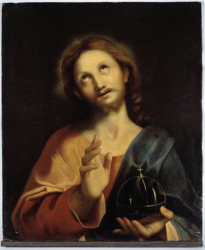 Portret van Christus. Milanese school van de 16e eeuw. Anoniem schilderij door Italian School