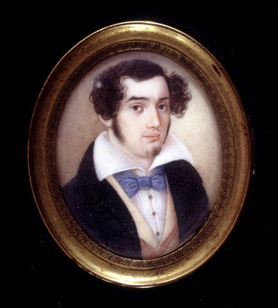 Portret van Ciro Menotti (1798 - 1831). Museo del Risorgimento. Milaan door Italian School