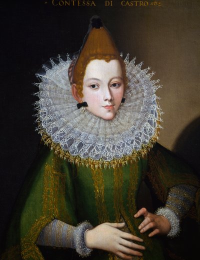 Portret van Gravin van Castro door Italian School