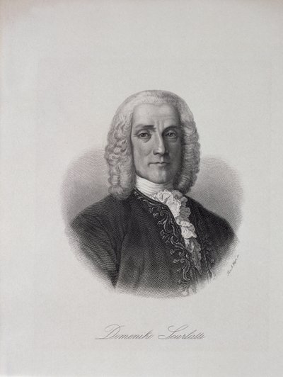 Portret van Domenico Scarlatti (1686-1757) door Italian School