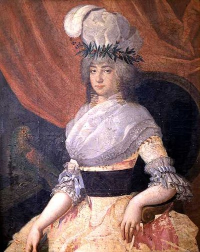 Portret van Elizabeth Sophie Ghibellini, c.1750 door Italian School