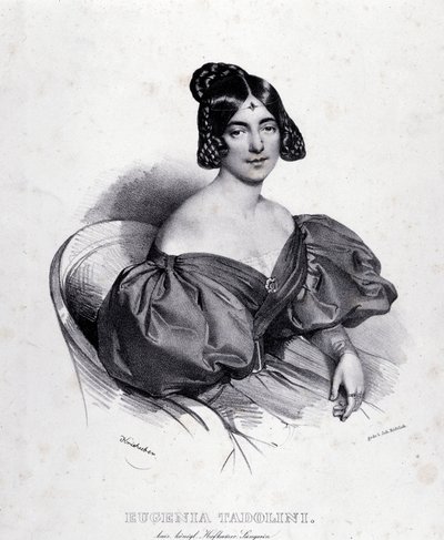 Portret van Eugenia Tadolini door Italian School