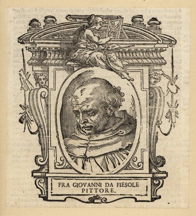Portret van Fra Angelico, Italiaanse schilder van de vroege Renaissance, circa 1395-1455 door Italian School