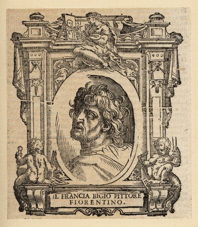 Portret van Franciabigio, Italiaanse schilder van de Florentijnse Renaissance door Italian School