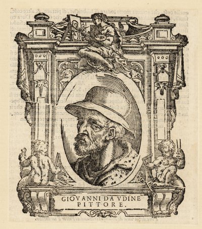 Portret van Giovanni Nanni, Italiaanse schilder en architect geboren in Udine door Italian School