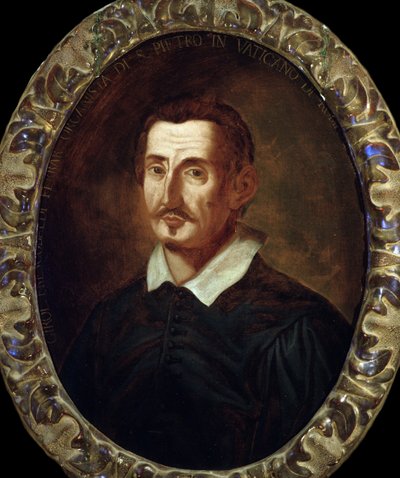 Portret van Girolamo Frescobaldi (1583-1643) door Italian School