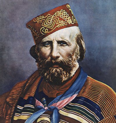 Portret van Giuseppe Garibaldi (1807-1882), Italiaanse politicus door Italian School