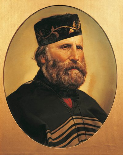 Portret van Giuseppe Garibaldi, circa 1897 door Italian School