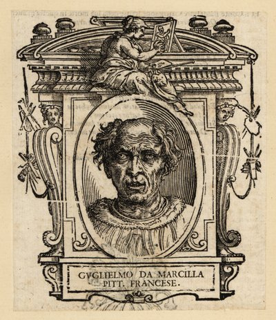 Portret van Guillaume de Marcillat, Franse schilder en glas-in-loodkunstenaar, circa 1470-1529 door Italian School