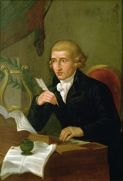Portret van Joseph Haydn (1732 - 1809) door Italian School