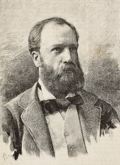 Portret van Karl Hillebrand (1829-1884), Duitse historicus door Italian School
