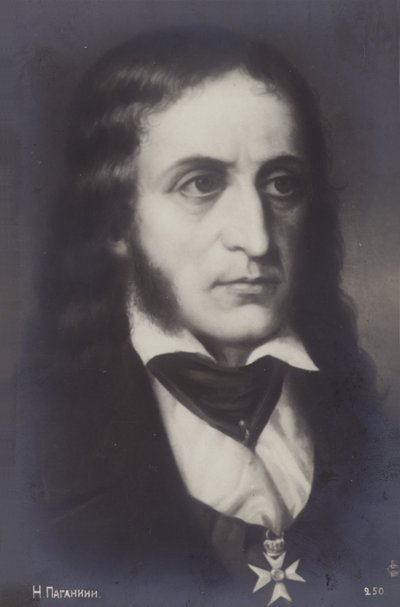 Portret van Niccolò Paganini door Italian School
