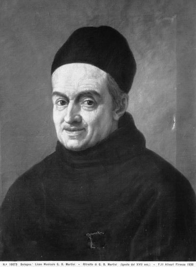 Portret van Padre Martini, ca. 1765 door Italian School