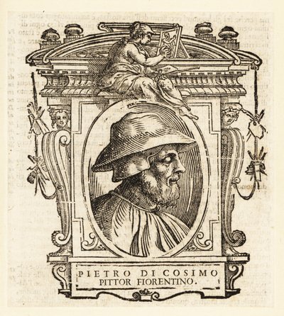 Portret van Piero di Cosimo, ook bekend als Piero di Lorenzo, Italiaanse schilder van de Renaissance uit Florence door Italian School