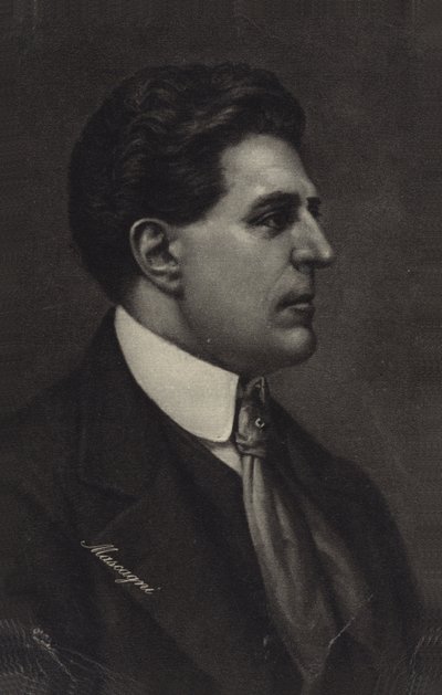 Portret van Pietro Mascagni door Italian School