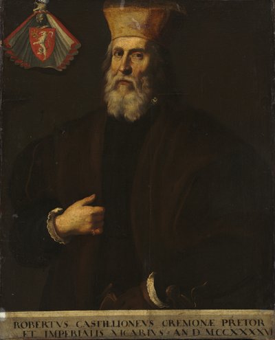 Portret van Roberto Castiglione door Italian School