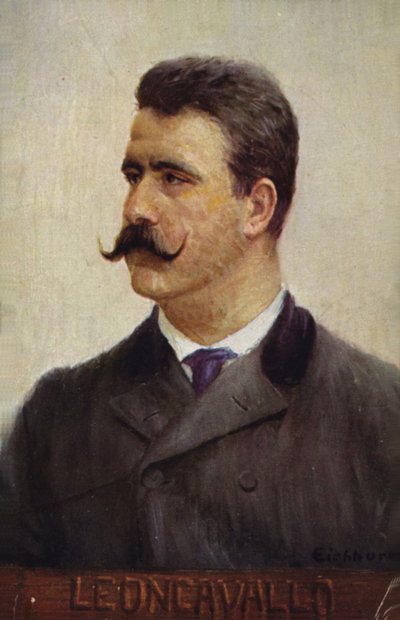 Portret van Ruggero Leoncavallo door Italian School