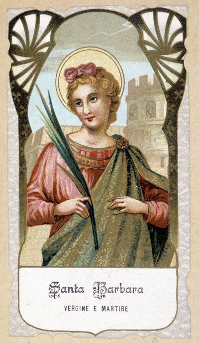 Portret van Sint Baard, Maagd en Martelaarschap, Italië door Italian School