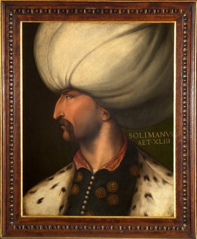 Portret van Suleyman I de Prachtige door Italian School