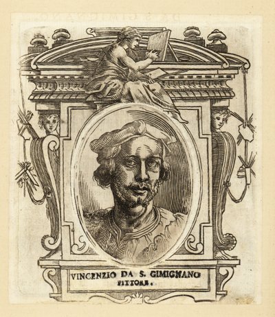 Portret van Vincenzo Tamagni, Italiaanse schilder van de Renaissance door Italian School