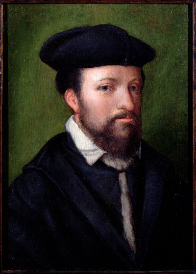 Portret van een Edelman, Noord-Italiaans, midden 16e eeuw door Italian School