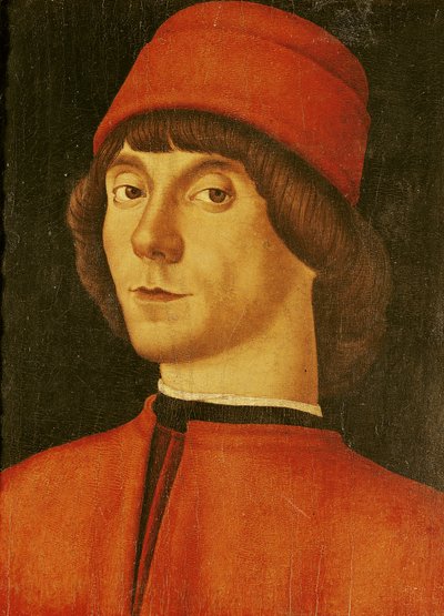 Portret van een jonge man door Italian School
