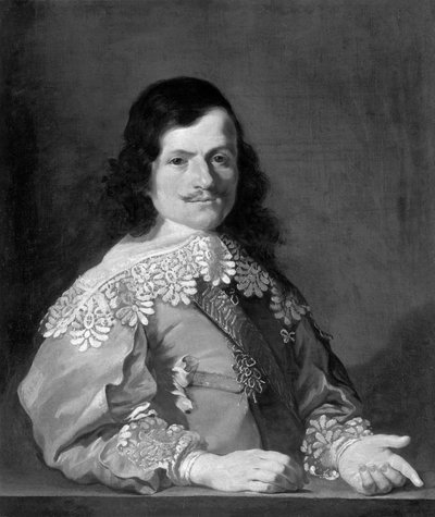 Portret van een officier door Italian School