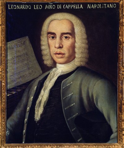 Portret van Italiaanse componist Leo Leonardo (1694-1744) door Italian School