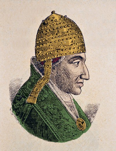 Portret van Antipaus Johannes XVI (997-998) door Italian School