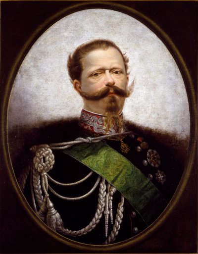 Portret van koning Victor Emanuel II van Italië door Italian School
