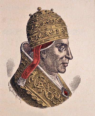 Portret van paus Alexander II (1061-1073) door Italian School