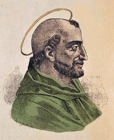 Portret van paus Anicetus (ca. 155-166) door Italian School