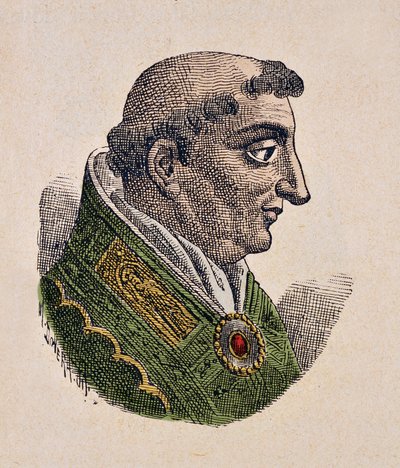 Portret van paus Benedictus IV (900-903) door Italian School