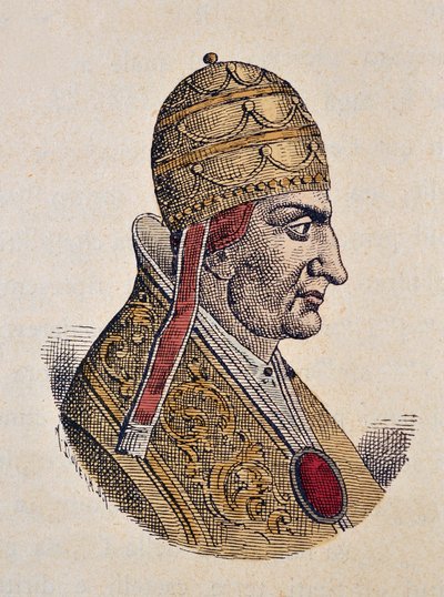 Portret van Paus Benedictus IX (1032-1044) door Italian School